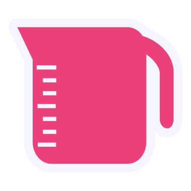 Ölçüm Kupası simgesi. vektör çizim