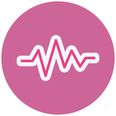 Pulse Rate Vector Glyph Icon Design