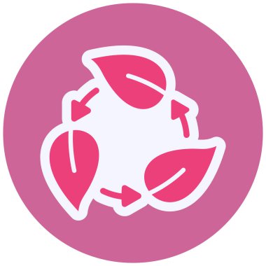 web icon, simple illustration of Recycle sign 