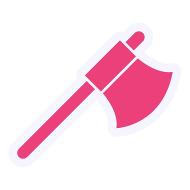 Axe Vektör Kabartma Simgesi Tasarımı