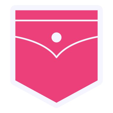 Kumaş. Web simgesi basit illüstrasyon