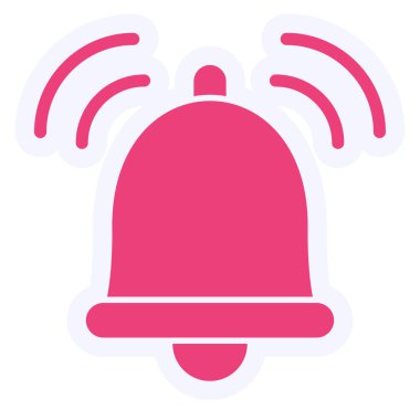 Zil. Web simgesi basit illüstrasyon