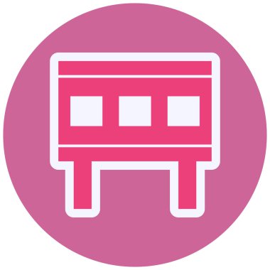 Hastane. Web simgesi basit illüstrasyon