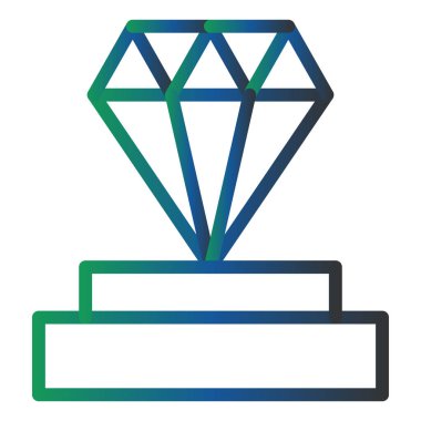 Elmas Ekran. Web simgesi basit illüstrasyon