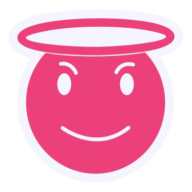 gülen yüz ifadesi vektör illüstrasyonu