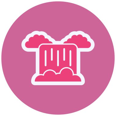 Bulut. Web simgesi basit tasarım