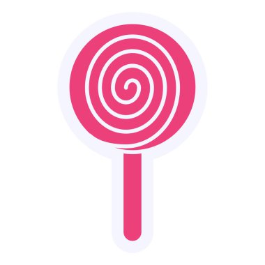 Lolipop. Web simgesi basit illüstrasyon