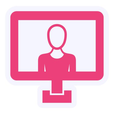 kullanıcı. Web simgesi basit illüstrasyon