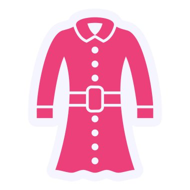 Coat web icon vector illustration