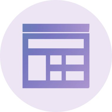 iş düz simge vektör çizim