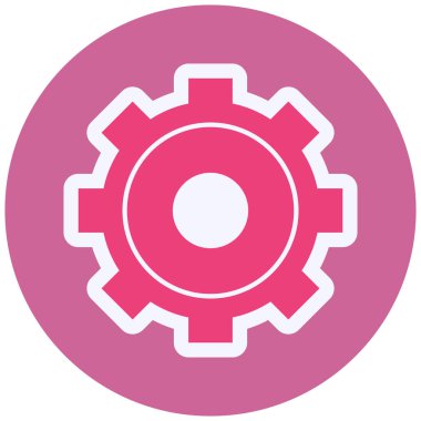 Ayarlar. Web simgesi basit illüstrasyon