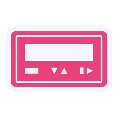 Pager Vector Glyph Icon Design 