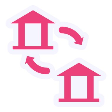 Aktarım simgesinin vektör illüstrasyonu