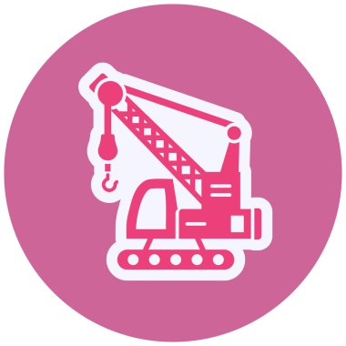 İnşaat. Web simgesi basit illüstrasyon