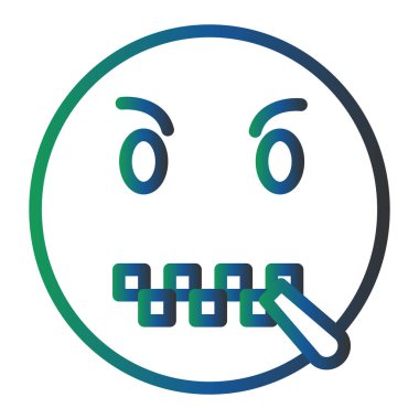 Üzgün surat. Basit resimleme