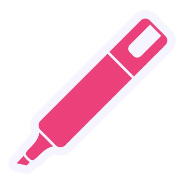 Bir karikatür kaleminin vektör çizimi