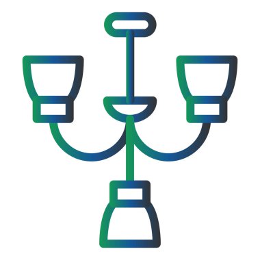 Avize Vektör Şekil Simgesi Tasarımı 