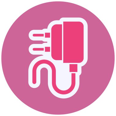 Şarj Vektörü Kabartma Simgesi Tasarımı 