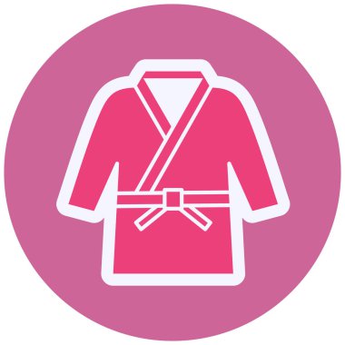 clothes. web icon simple illustration. Karate Costume