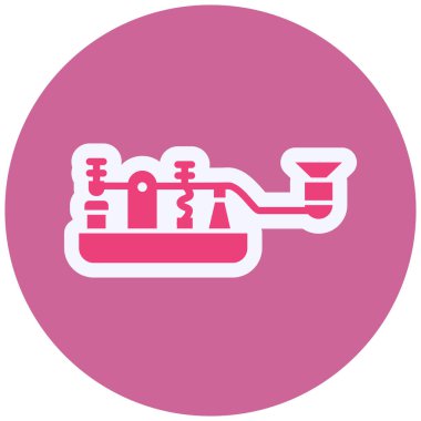 Mors Kodu Vektörü Kabartma Simgesi Tasarımı 