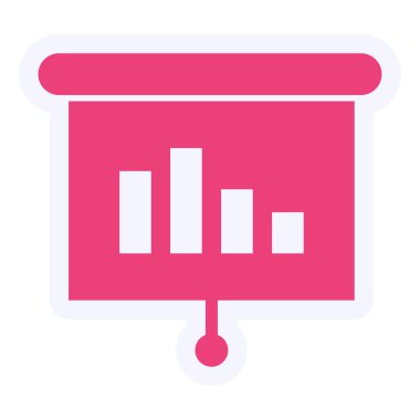 Grafik simgesinin vektör illüstrasyonu
