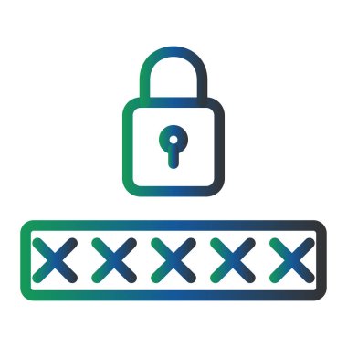 kilit simgesi, vektör illüstrasyonu