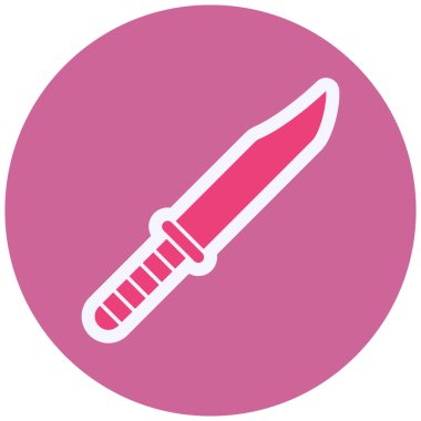 Bıçak. Web simgesi basit illüstrasyon