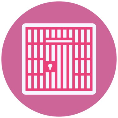 Hapis modern simge vektör illüstrasyonu