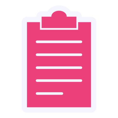 Belge. Web simgesi basit illüstrasyon