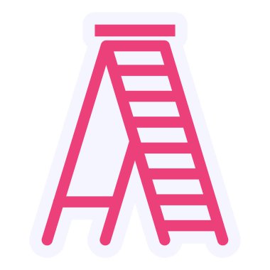 Merdiven. Web simgesi basit tasarım