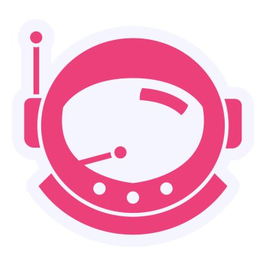 Astronaut Helmet. web icon simple design
