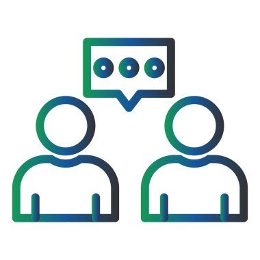 İletişim simgesinin vektör illüstrasyonu