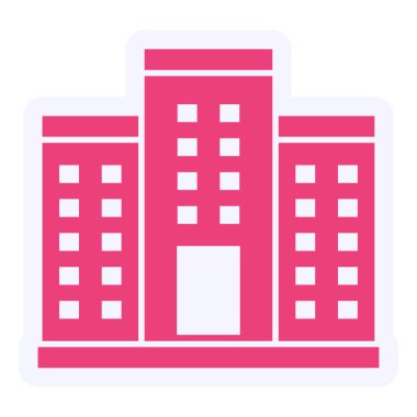 Bina. Web simgesi basit tasarım