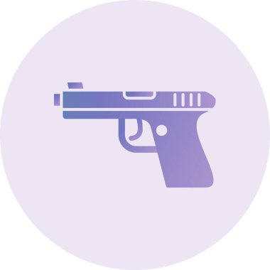 web illustration of gun, protection concept