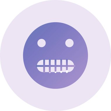 smile emoticon icon isolated on abstract backgroun