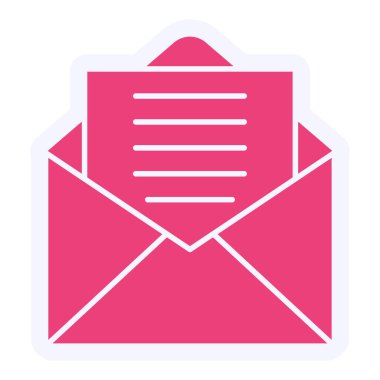 Mailing color  icon, vector illustration