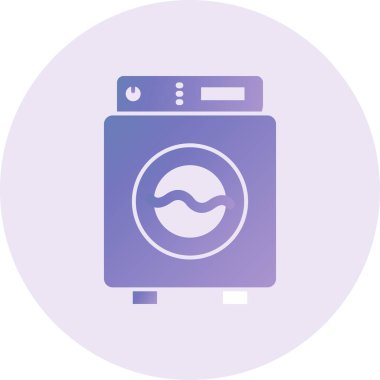 Çamaşır. Web simgesi basit illüstrasyon