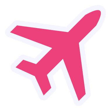 airplane icon, web simple illustration