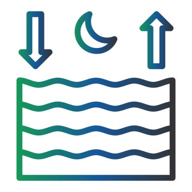 Su simgesinin vektör illüstrasyonu