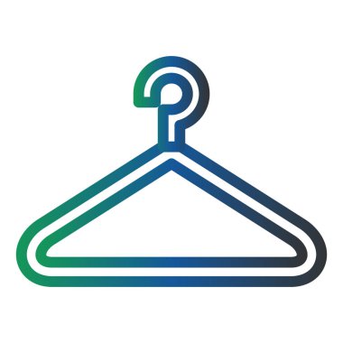 Askı. Web simgesi basit illüstrasyon