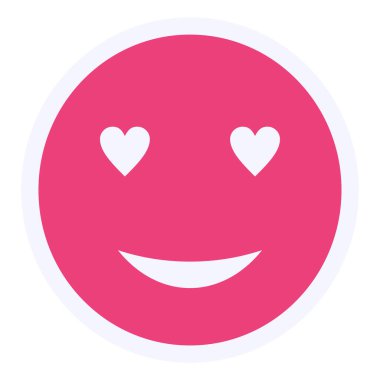In Love emoji. web icon simple design