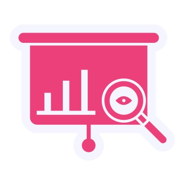 Analiz. Web simgesi basit illüstrasyon