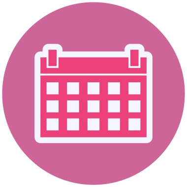 Takvim. Web simgesi basit tasarım