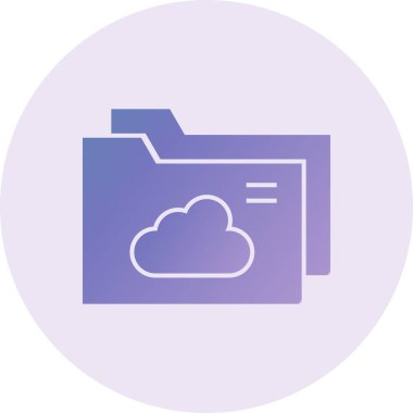 cloud storage technology. web icon simple design