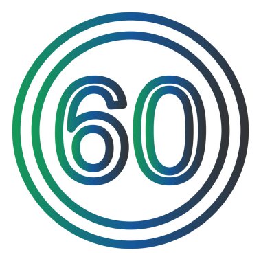 number zero, vector illustration