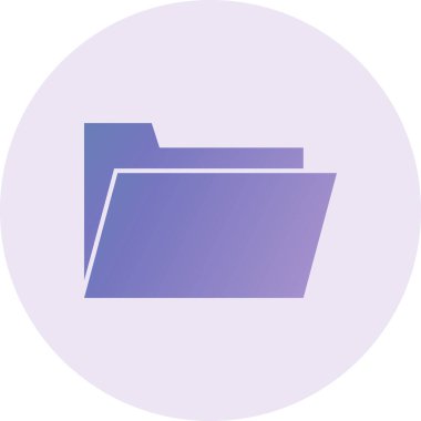 folder web icon. simple illustration