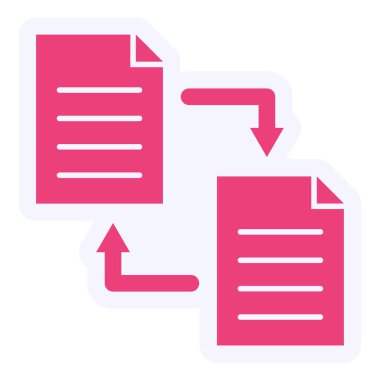 digital document. web icon simple illustration