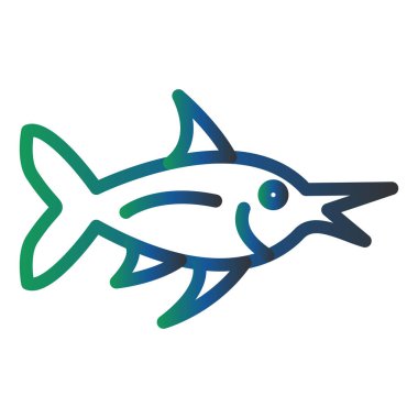 fish icon modern simple illustration 