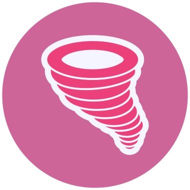 Kasırga. Web simgesi basit illüstrasyon