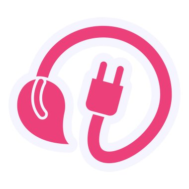  Eko prizi. Web simgesi basit illüstrasyon